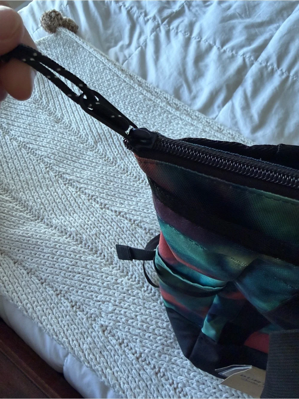NEW with tags Burton Tote Pack 24L bag featuring a vibrant, multicolored